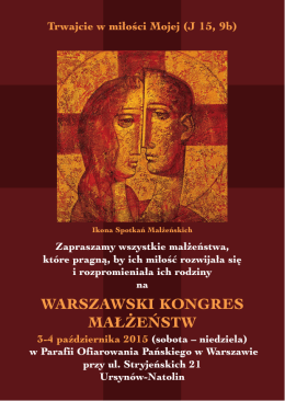 pobierz PDF - Duszpasterstwo Rodzin Archidiecezji Warszawskiej