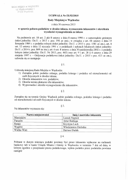 Uchwała Nr IX/52/2015 w sprawie poboru podatk&oacute;w w drodze