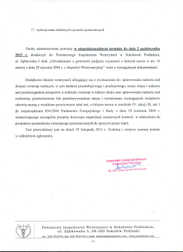[I wykonywania niekt&oacute;rych czynności pomocniczych