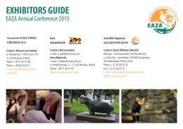 EXHIBITORS GUIDE - eaza annual conference