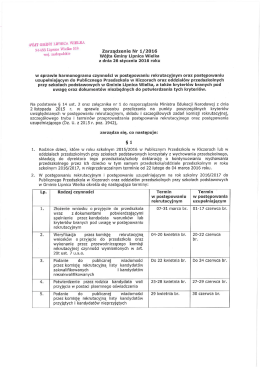 1_Zarządzenie W&oacute;jta Gminy Lipnica Wielka