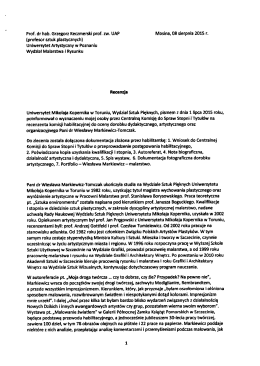 prof. dr hab. Grzegorz Keczmerski, prof. zw. UAP