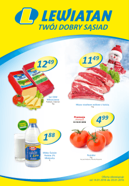 Oferta obowiązuje od 14.01.2016 do 20.01.2016