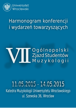 do pobrania - Instytut Muzykologii Uniwersytetu Wrocławskiego