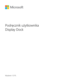 Podręcznik użytkownika Display Dock