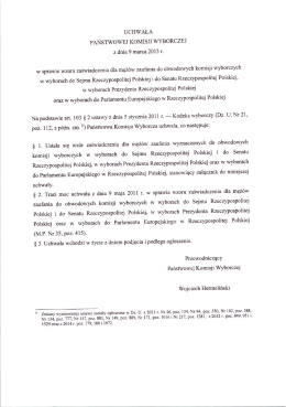 6. UCHWAŁA PAŃSTWOWEJ KOMISJI WYBORCZEJ z dnia 9