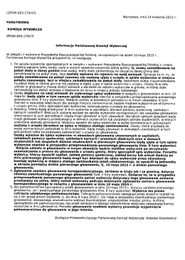 Informacja Państwowej Komisji Wyborczej