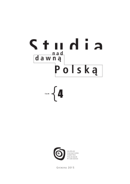 wstęp i spis treści - Muzeum Początków Państwa Polskiego w