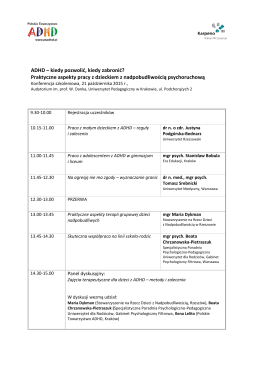 Program konferencji w Krakowie