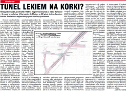 TUNEL LEKIEM NA KORKI? - Stowarzyszenie LEPSZY REMBERTÓW