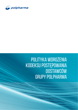 Plik PDF Polityka wdrożenia Kodeksu postępowania