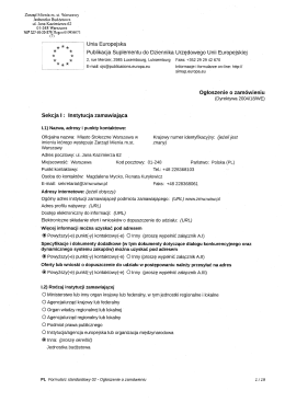 Zarząd Mienia m. st. Warszawy Jednostka Budżetowa ul. Jana