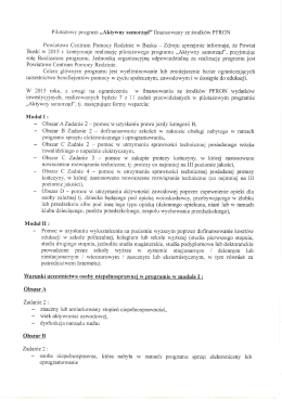 Pilotażowy program „Aktywny samorząd” finansowany ze Środków