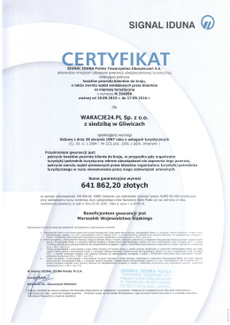 Certyfikat Signal Iduna 2015/2016