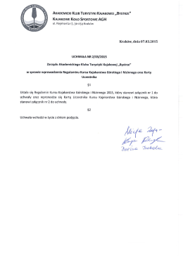 2/03/2015 - Akademicki Klub Turystyki Kajakowej Bystrze