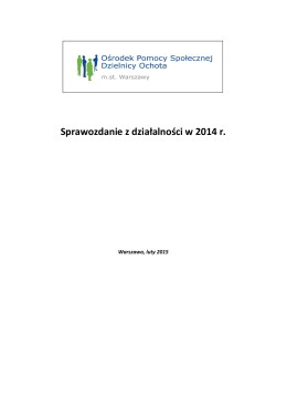 Pobierz Sprawozdanie OPS za rok 2014