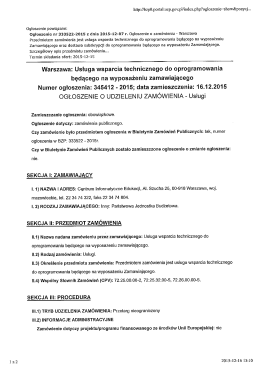 http:lszp0.portal.uzp.gov.pł/index.php?ogloszenie=show85pozycj