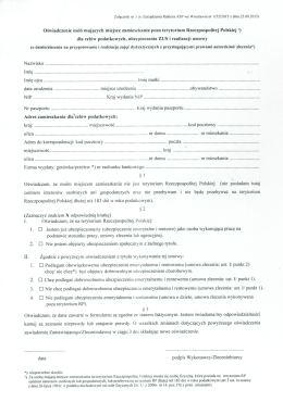 Załącznik Nr 3 do zarządzenia Nr I/52/2015