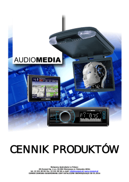 Cennik Audiomedia 01.2016 - 2N
