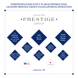 zobacz darczyńcy w akcji promocyjnej lesaffre prestige group