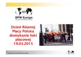 Dzień Równej Dzień Równej Płacy Polska - bpw