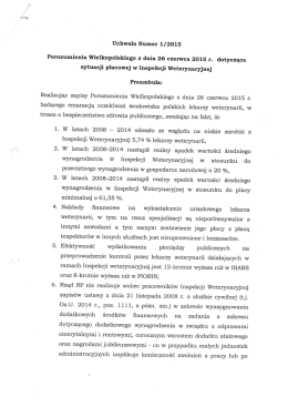Uchwała Nr 1