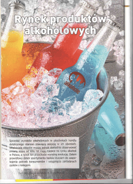 Sprzedaż Wyrobów alkoholowych W placówkach
