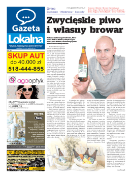 Zwycięskie piwo i własny browar - Gazeta