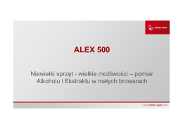 ALEX 500 – Niewielki sprzęt – wielkie możliwości