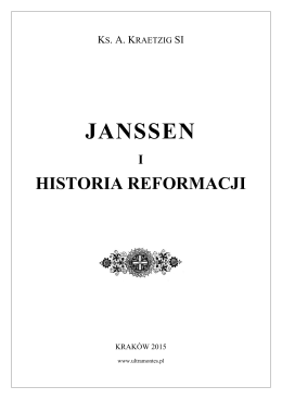 Janssen i historia reformacji. Ks. Amandus Kraetzig SI. "Przegląd