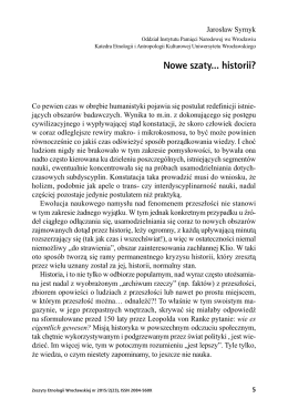 Jarosław Syrnyk, Nowe szaty… historii?