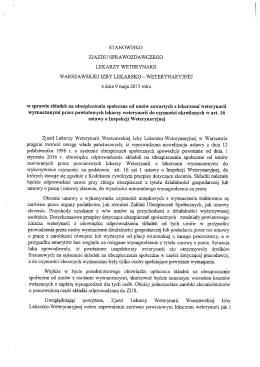 STAN OWISKO ZJAZDU SPRAWOZDAWCZEGO LEKARZY