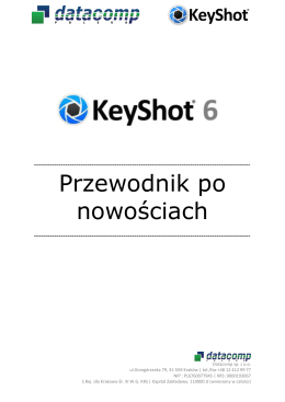 Kliknij aby pobrać Przewodnik po nowościach KeyShot 6