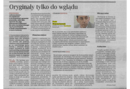 Oryginaly tylko do wglądu