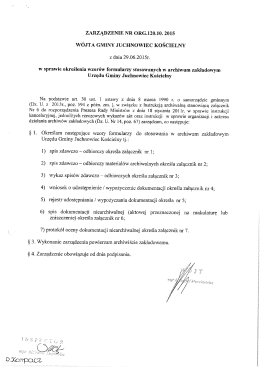 Zarządzenie nr ORG.120.10.2015