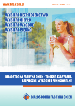Katalog BFO wersja polska - Białostocka fabryka okien