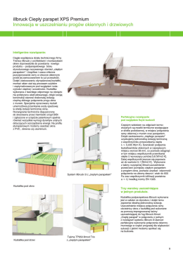 illbruck Ciepły parapet XPS Premium lnnowacja w uszczelnianiu