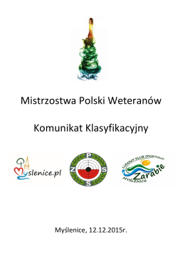 Mistrzostwa Polski Weteranów - Klub Strzelectwa Sportowego LOK