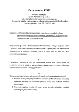 Zarządzenie nr 4/2015