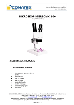 Mikroskop stereoskopowy, 20x