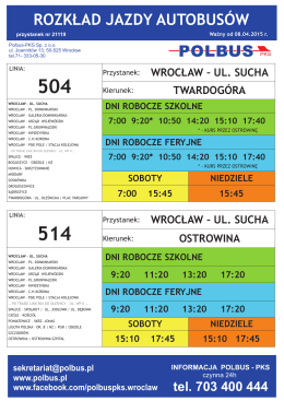 5041 i 514 Wrocław, ul. Sucha