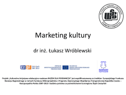 Marketing instytucji kultury cz.1