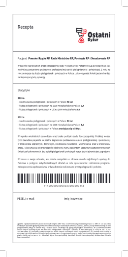 Recepta - Ostatni Dyżur