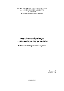 Psychomanipulacje 2 - Pedagogiczna Biblioteka Wojewódzka