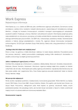 Work Express PRESS PACK
