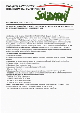 związek zawodowy rolnik&oacute;w rp