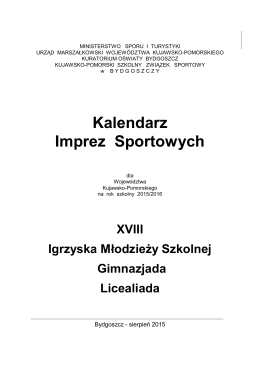Kalendarz Imprez Sportowych - Kujawsko