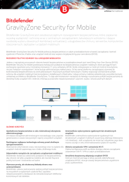 GravityZone Security for Mobile