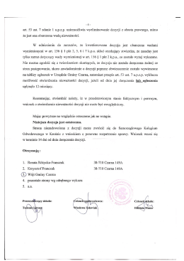 art. 53 ust. 7 zdanie l u.p.ż.p. uniemożliwia