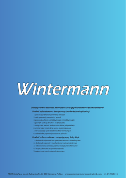 Wintermann 350 Pro - Natrysk poliuretanu